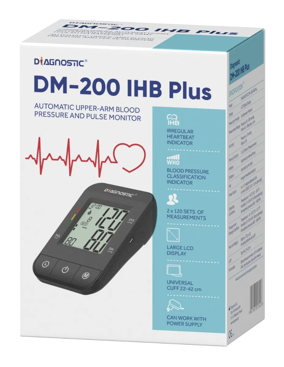 DIAGNOSTIC DM-200 IHB Plus tonometrs (augšdelma) - Produkta attēls 1