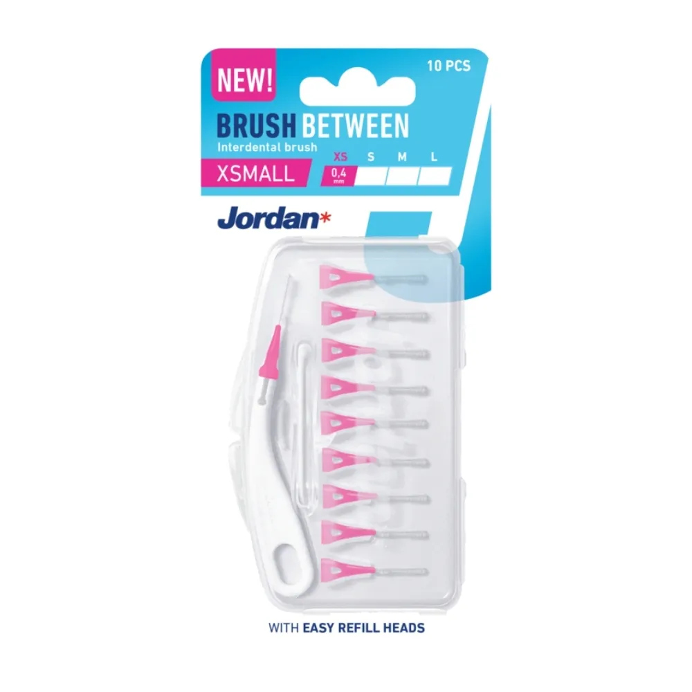 JORDAN  "Brush Between XS - 0,4mm" starpzobu birstītes (10 gab.) - Produkta attēls 