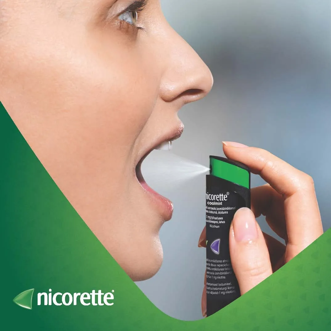 NICORETTE Coolmint aerosols, 150 devas - Produkta attēls 2