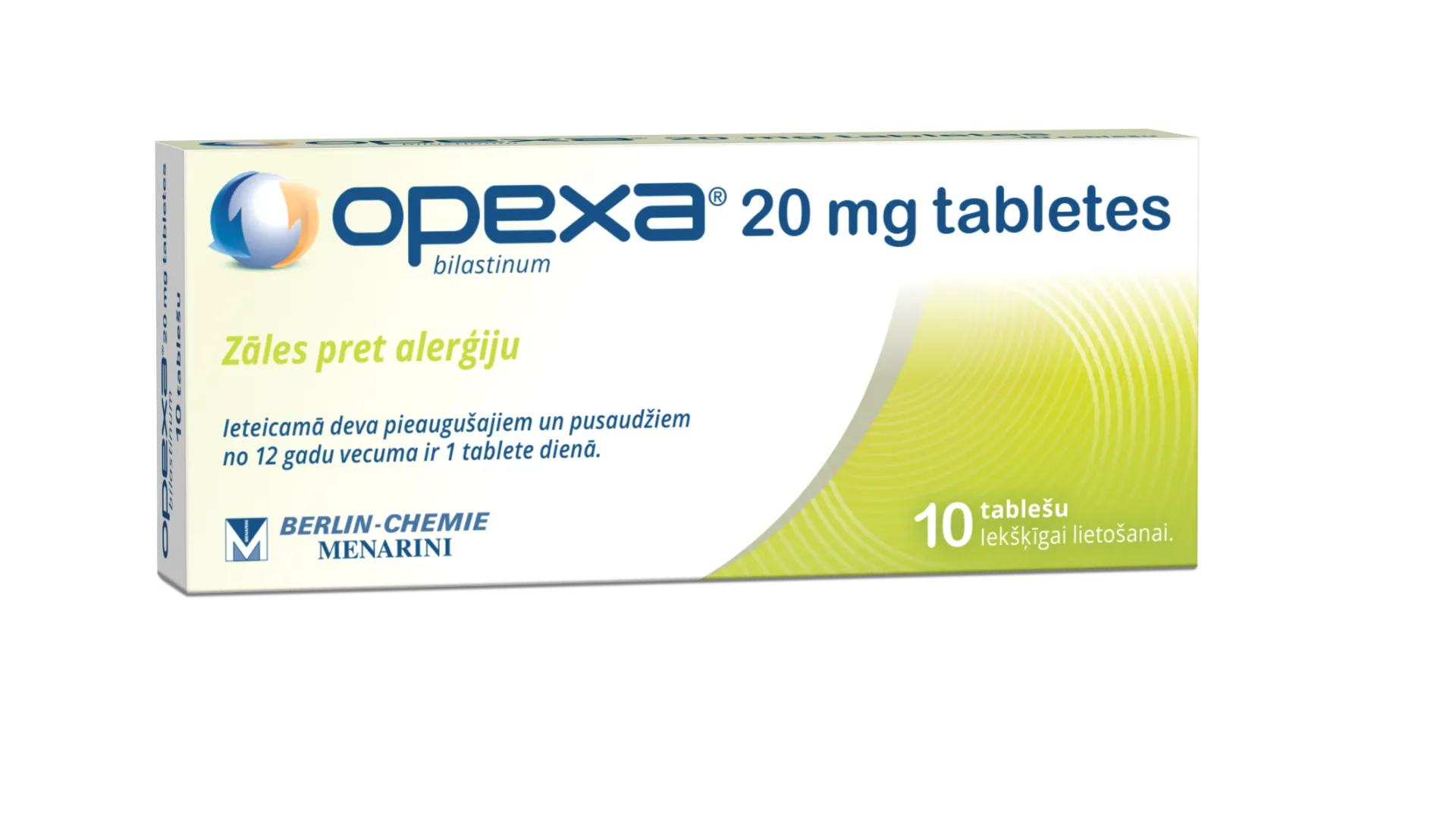 OPEXA 20 mg tabletes, 10 gab. - Produkta attēls 