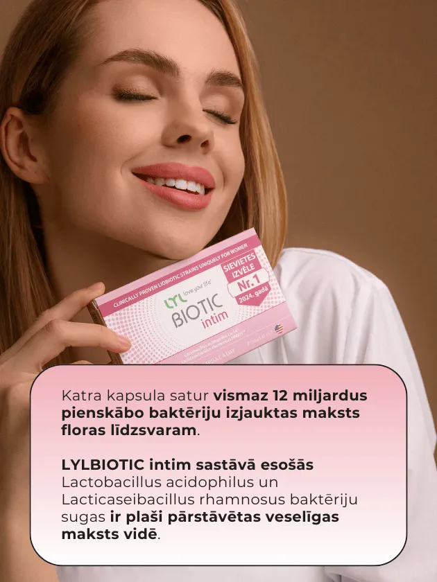 LYL BIOTIC intim, 15 kapsulas - Produkta attēls 3