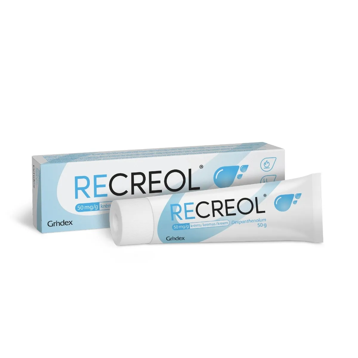 RECREOL 5 % krēms, 50 g. - Produkta attēls 