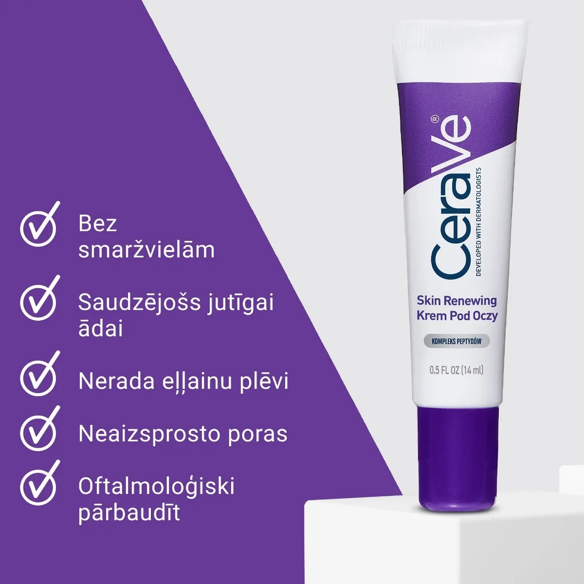 CERAVE Skin Renewing krēms ādai ap acīm, 15 ml - Produkta attēls 4