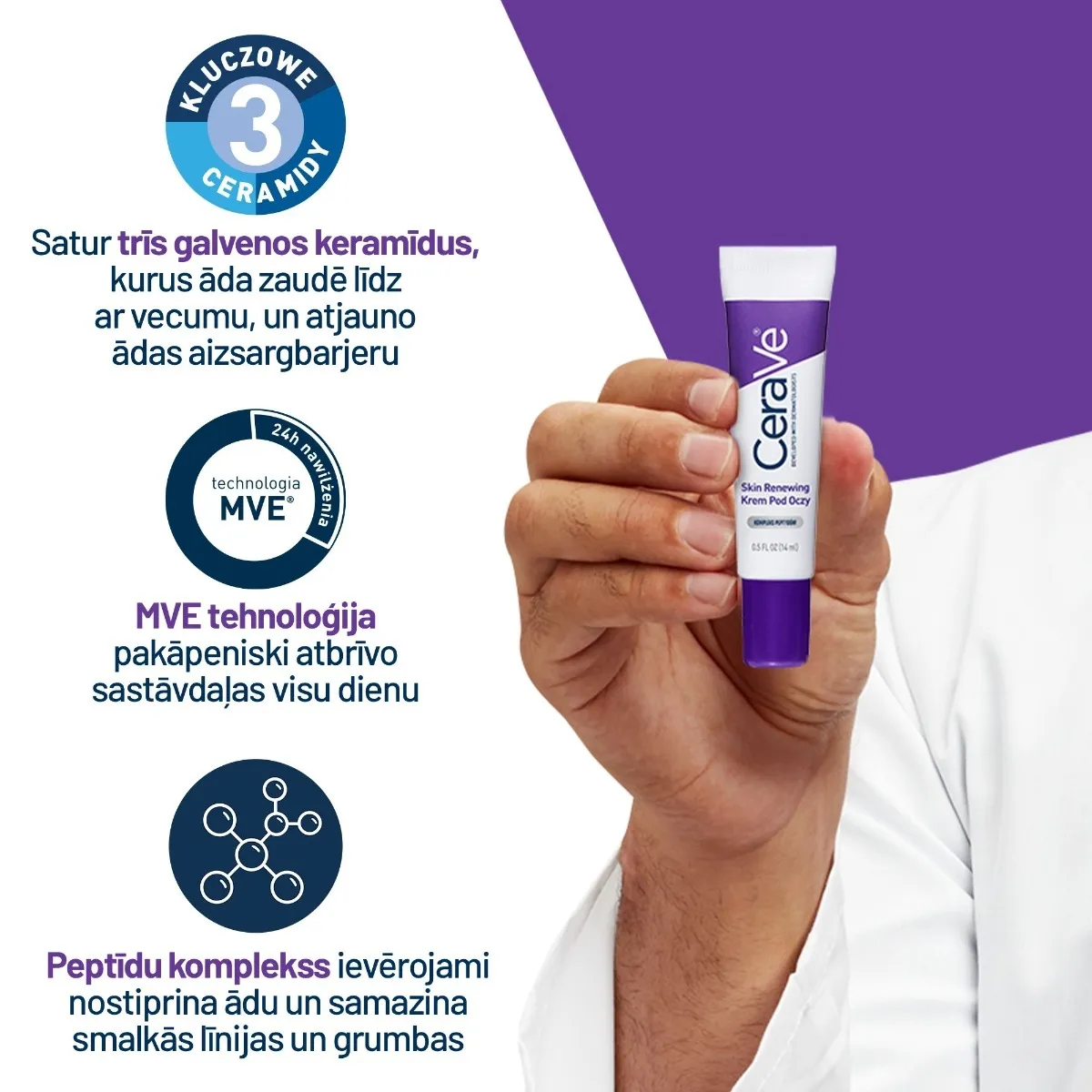 CERAVE Skin Renewing krēms ādai ap acīm, 15 ml - Produkta attēls 5