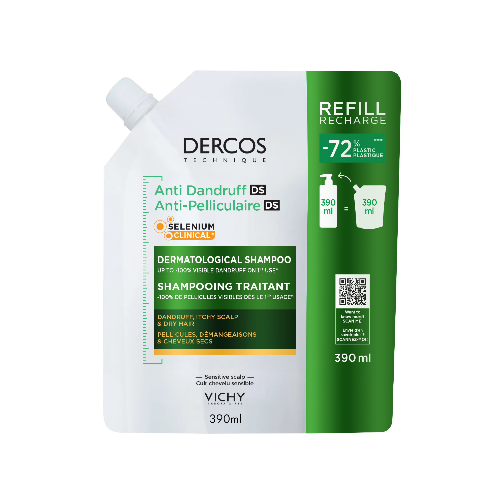 VICHY Dercos Anti Dandruff Refill šampūns