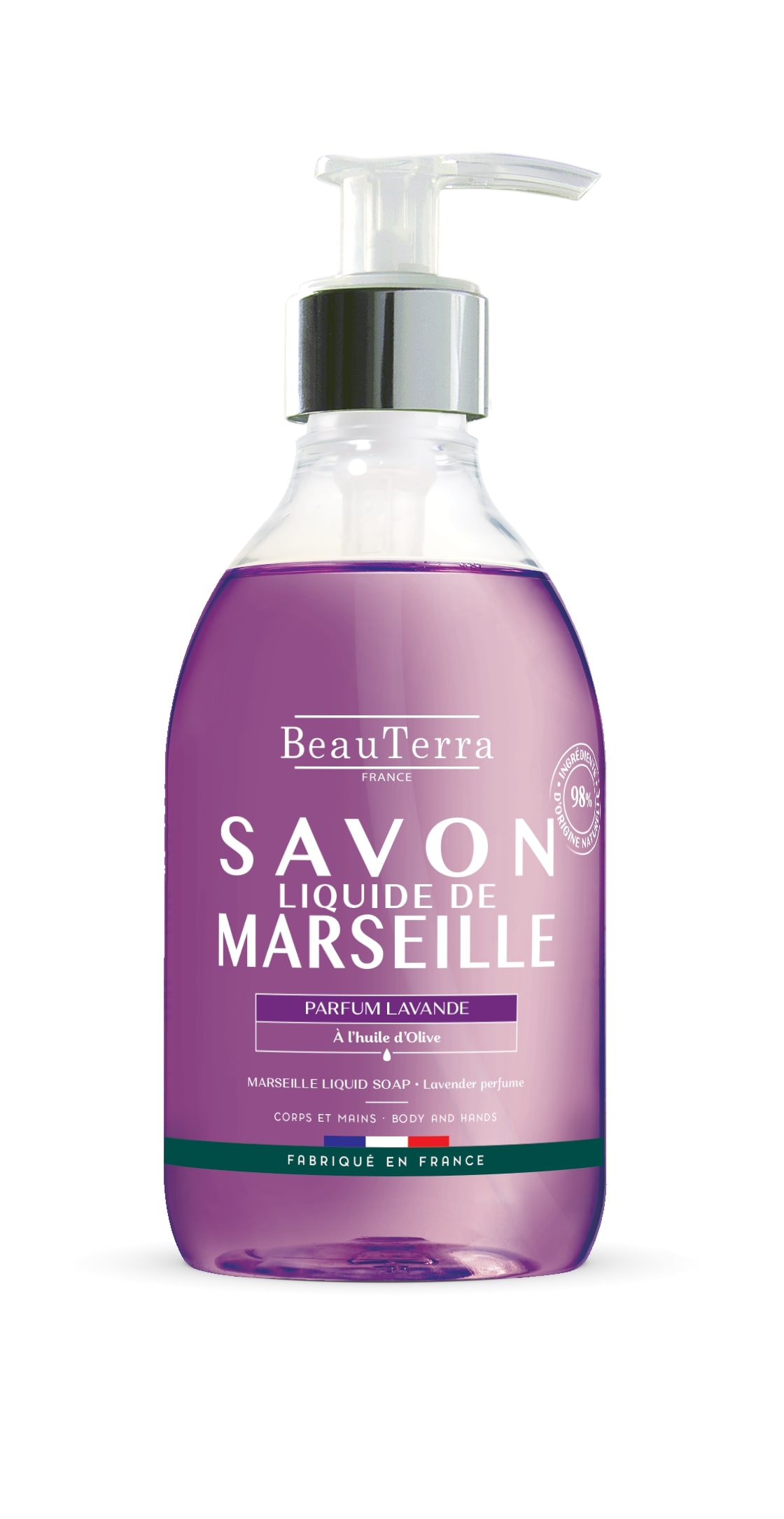 BEAUTERRA lavandas Marseļas šķidrās ziepes, 300